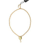 Dolce & Gabbana Gold Brass Chain Pearl Pendant Charm Necklace -   -  Dolce & Gabbana.